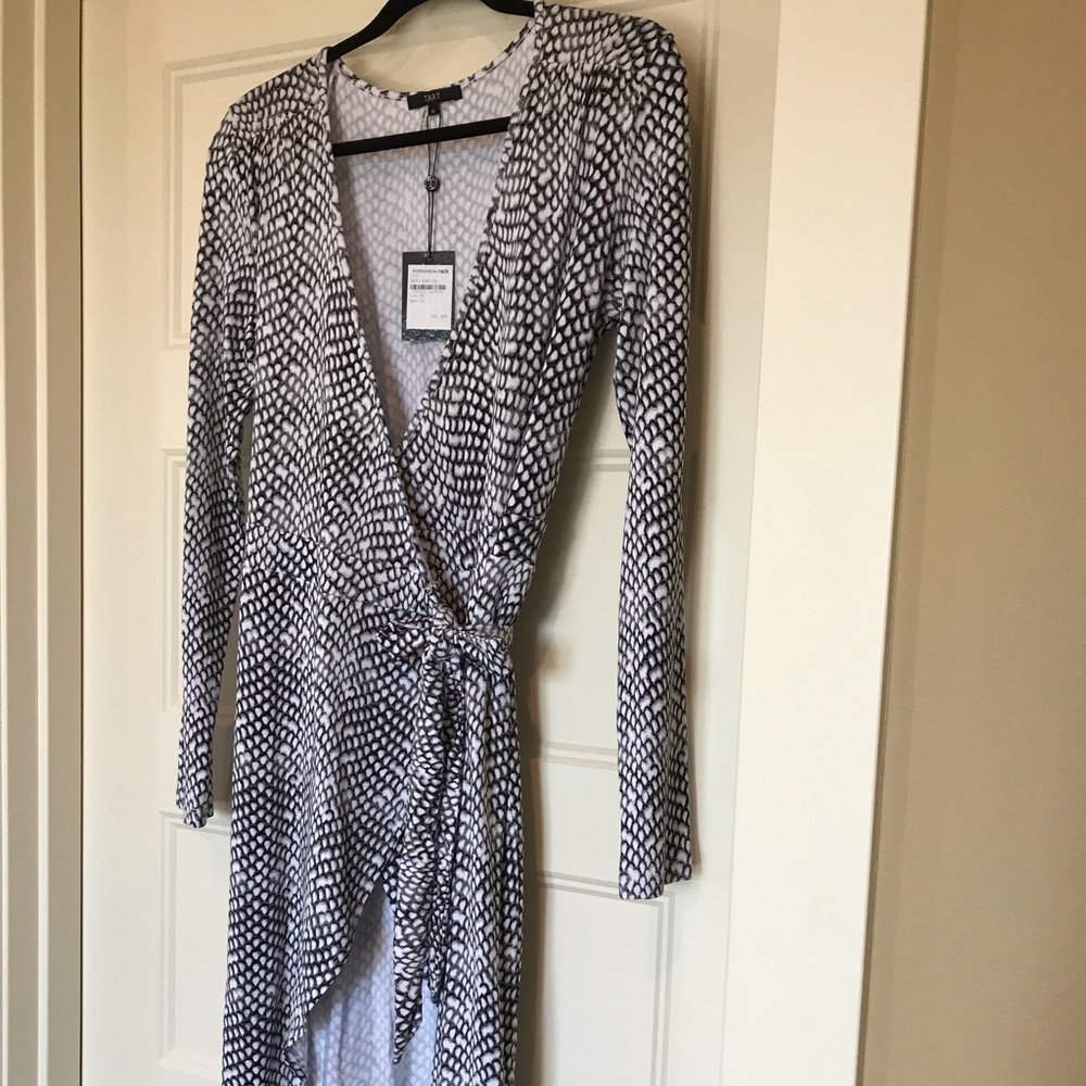 NWT Tart Collections Snake Print Wrap Dress (M)